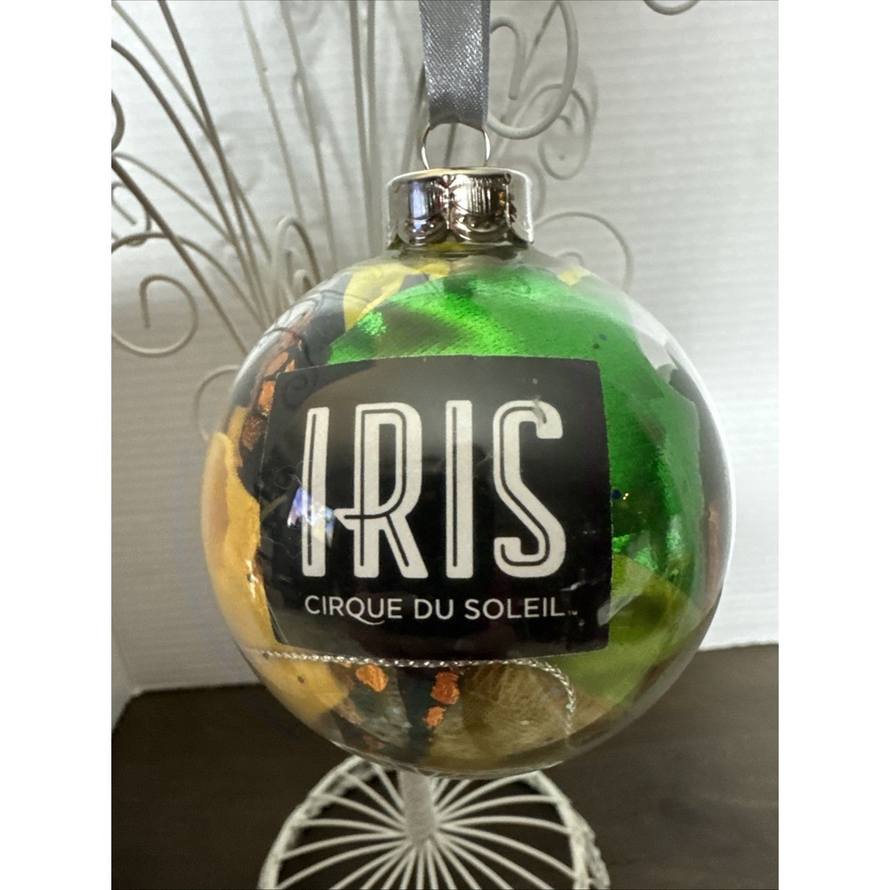 Cirque Du Soleil IRIS Handcrafted Costume Ball Glass Christmas Ornament ORN28